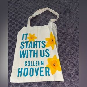 White and Yellow Tote Bag